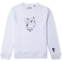 Pokémon Pikachu Jump Unisex Sweatshirt - Weiß - XXL von Pokemon