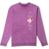 Pokemon Pummeluff Wave Weihnachtspullover - Lila Acid Wash - S von Original Hero