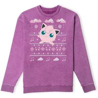 Pokemon Pummeluff Weihnachtspullover - Lila Acid Wash - XL Pokemon Pummeluff Weihnachtspullover - Lila Acid Wash - XL von Original Hero