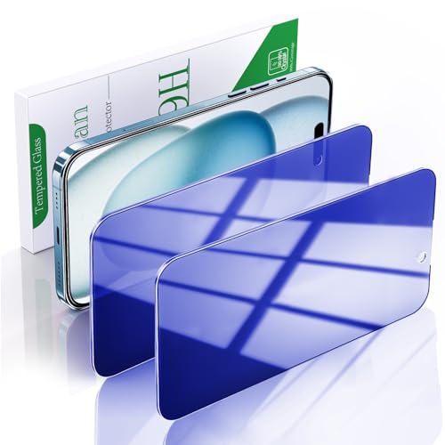 Pokolan 2 Stück Blau Sichtschutz für iPhone 15 Plus Schutzfolie, Blau Anti Spy Glas Folie, Blendschutz, Blasenfreie, Anti Kratzen, Anti Fingerabdruck, Ultra Klar Displayschutzfolie Pokolan 2 Stück Blau Sichtschutz für iPhone 15 Plus Schutzfolie, Blau Anti Spy Glas Folie, Blendschutz, Blasenfreie, Anti Kratzen, Anti Fingerabdruck, Ultra Klar Displayschutzfolie von Pokolan