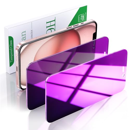 Pokolan 2 Stück Purpurrot Sichtschutz für iPhone 12,12 Pro Schutzfolie, Lila Anti-Spy Glas Folie, Blendschutz, Blasenfreie, Anti-Kratzen, Anti-Fingerabdruck, Ultra-Klar Displayschutzfolie von Pokolan