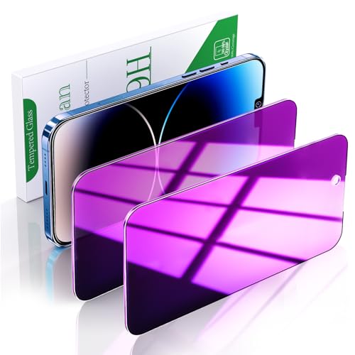 Pokolan 2 Stück Purpurrot Sichtschutz für iPhone 13, 13 Pro, 14 Schutzfolie, Lila Anti-Spy Glas Folie, Blendschutz, Blasenfreie, Anti-Kratzen, Anti-Fingerabdruck, Ultra-Klar Displayschutzfolie Pokolan 2 Stück Purpurrot Sichtschutz für iPhone 13, 13 Pro, 14 Schutzfolie, Lila Anti-Spy Glas Folie, Blendschutz, Blasenfreie, Anti-Kratzen, Anti-Fingerabdruck, Ultra-Klar Displayschutzfolie von Pokolan
