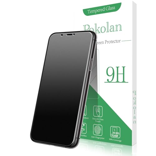 Pokolan 3 Stück Matte Schutzfolie für iPhone 11 Pro Max, XS Max Schutzglas, Matt Glas Folie, Blendschutz, Blasenfreie, Anti-Kratzen, Anti-Fingerabdruck, Ultra-Klar Displayschutzfolie von Pokolan
