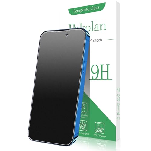 Pokolan 3 Stück Matte Schutzfolie für iPhone 15, iPhone 15 Pro Schutzglas, Matt Glas Folie, Blendschutz, Blasenfreie, Anti-Kratzen, Anti-Fingerabdruck, Ultra-Klar Displayschutzfolie von Pokolan