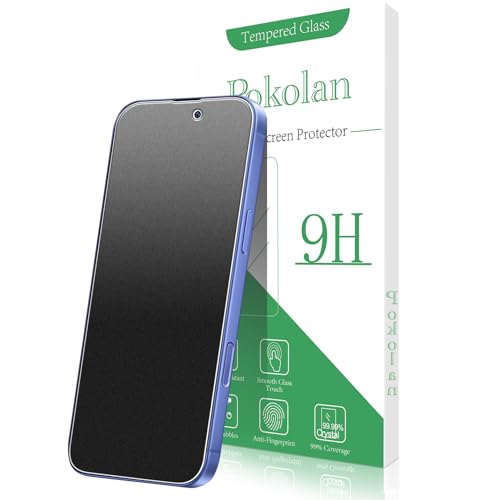 Pokolan 3 Stück Matte Schutzfolie für iPhone 16 Schutzglas, Matt Glas Folie, Blendschutz, Blasenfreie, Anti Kratzen, Anti Fingerabdruck, Ultra Klar Displayschutzfolie von Pokolan