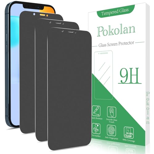 Pokolan 3 Stück Matte Sichtschutz für iPhone 12 Pro, Schutzfolie, Matt Anti-Spy Glas Folie, Blendschutz, Blasenfreie, Anti-Kratzen, Anti-Fingerabdruck, Ultra-Klar Displayschutzfolie Pokolan 3 Stück Matte Sichtschutz für iPhone 12 Pro, Schutzfolie, Matt Anti-Spy Glas Folie, Blendschutz, Blasenfreie, Anti-Kratzen, Anti-Fingerabdruck, Ultra-Klar Displayschutzfolie von Pokolan