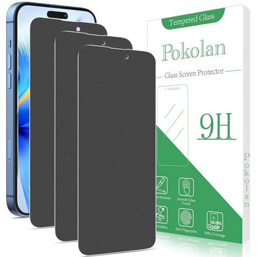 Pokolan 3 Stück Matte Sichtschutz für iPhone 15 Pro Max 15 Plus Schutzfolie, Matt Anti-Spy Glas Folie, Blendschutz, Blasenfreie, Anti-Kratzen, Anti-Fingerabdruck, Ultra-Klar Displayschutzfolie Pokolan 3 Stück Matte Sichtschutz für iPhone 15 Pro Max 15 Plus Schutzfolie, Matt Anti-Spy Glas Folie, Blendschutz, Blasenfreie, Anti-Kratzen, Anti-Fingerabdruck, Ultra-Klar Displayschutzfolie von Pokolan