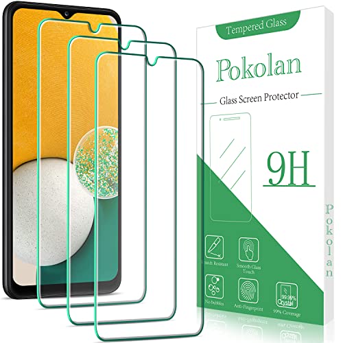 Pokolan 3 Stück Schutzfolie für Samsung Galaxy A12, Frei von Kratzern, 9H Härte, HD Displayschutzfolie, 0.33mm Ultra-klar, Blasenfrei, Ultrabeständig von Pokolan