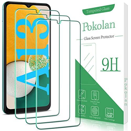 Pokolan 3 Stück Schutzfolie für Samsung Galaxy A13 4G/5G, Frei von Kratzern, 9H Härte, HD Displayschutzfolie, Hülle Freundlich, Blasenfrei, Ultrabeständig von Pokolan