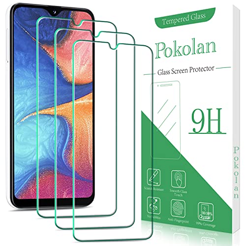 Pokolan [3 Stück] Schutzfolie für Samsung Galaxy A20e, 9H Härte, 0.33mm Ultra-Klar Displayschutzfolie, Anti-Kratzen, Blasenfrei, 2.5D Runde Kante folie für Galaxy A20e von Pokolan