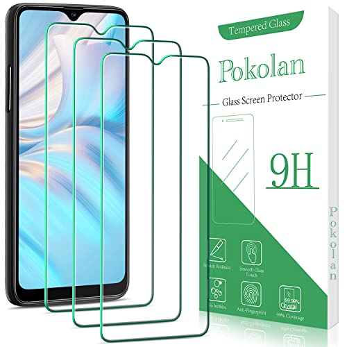 Pokolan 3 Stück Schutzfolie für Samsung Galaxy A20s, Frei von Kratzern, 9H Härte, HD Displayschutzfolie, 0.33mm Ultra-klar, Blasenfrei, Ultrabeständig von Pokolan