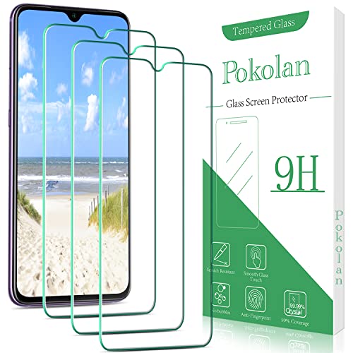 Pokolan 3 Stück Schutzfolie für Xiaomi Redmi Redmi Note 8 Pro, Frei von Kratzern, 9H Härte, HD Displayschutzfolie, 0.33mm Ultra-klar, Ultrabeständig von Pokolan