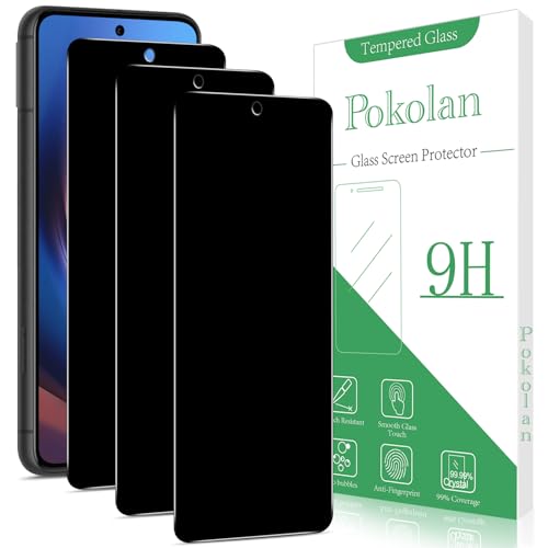 Pokolan 3 Stück Sichtschutz für Google Pixel 8 Pro Schutzfolie, Anti Spy, Glas Displayschutzfolie, Frei von Kratzern, 9H Härte, Blasenfrei, Ultrabeständig von Pokolan