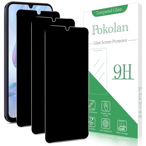Pokolan 3 Stück Sichtschutz für Samsung Galaxy A25 5G Schutzfolie, Anti Spy, Glas Displayschutzfolie, Frei von Kratzern, 9H Härte, Blasenfrei, Ultrabeständig Pokolan 3 Stück Sichtschutz für Samsung Galaxy A25 5G Schutzfolie, Anti Spy, Glas Displayschutzfolie, Frei von Kratzern, 9H Härte, Blasenfrei, Ultrabeständig von Pokolan