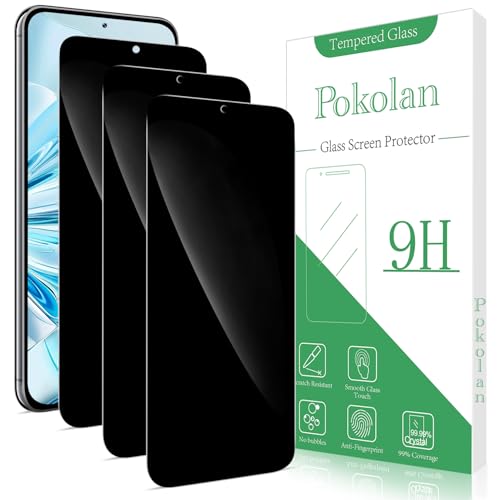 Pokolan 3 Stück Sichtschutz für Samsung Galaxy S25 Schutzfolie, Anti Spy, Glas Displayschutzfolie, Frei von Kratzern, 9H Härte, Blasenfrei, Plusbeständig von Pokolan
