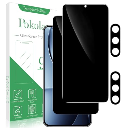 Pokolan Sichtschutz für Samsung Galaxy S25 Plus Schutzfolie, 2 Stück Schutzglas und 2 Stück Kameraschutz, Anti Spy Displayschutzfolie, Frei von Kratzern, 9H Härte, Blasenfrei, Ultrabeständig Pokolan Sichtschutz für Samsung Galaxy S25 Plus Schutzfolie, 2 Stück Schutzglas und 2 Stück Kameraschutz, Anti Spy Displayschutzfolie, Frei von Kratzern, 9H Härte, Blasenfrei, Ultrabeständig von Pokolan