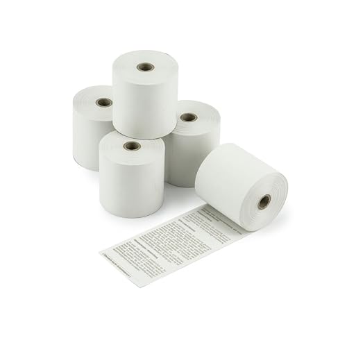 POKORNYS – 10 Thermorollen 57x30x12mm für EC Cash Geräte & Bondrucker I Blanko I BPA-frei I Thermo Papier für Thermodrucker (Breite 57mm x Länge 9m x Innen ⌀ 12mm x Außen ⌀ 30mm) von Pokornys