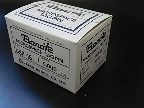 Pokornys – 5.000 Heftfäden (15mm) - für Etikettierpistole Standard ORIGINAL BANOK Micro Space I Tag Pins aus transparentem Kunststoff zur Etikettierung von Kleidung und Textil von Pokornys