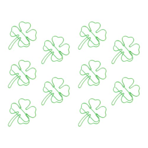 Papierclip, Set Von 10 Papierclips Mit Vier Blättern, Planer -Seitenmarkierungen, Skurriler Berührung, Mehrzweck Und Wiederverwendbares, 2,8 Cm/1 Zoll Für Papierkramschreibtisch Notebooks von Pokronc