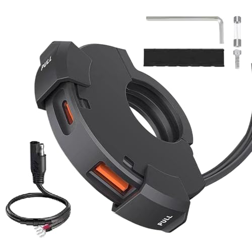 Pokronc Motorrad USB-Ladegerät Wasserdicht | Ladeanschluss Für Digitalkameras,PD30W Wasserdichtes USB-Ladegerät mit Doppelport für Motorrad, GPS & Smartphones Pokronc Motorrad USB-Ladegerät Wasserdicht | Ladeanschluss Für Digitalkameras,PD30W Wasserdichtes USB-Ladegerät mit Doppelport für Motorrad, GPS & Smartphones von Pokronc