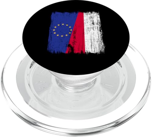 Europäische Union Polen Halbflagge EU Polnische Vorfahren PopSockets PopGrip für MagSafe von Poland Flag Design Polish Roots And Culture Pride