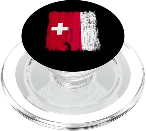 Schweiz Polen Halbflagge Schweiz Polen Vorfahren PopSockets PopGrip für MagSafe von Poland Flag Design Polish Roots And Culture Pride