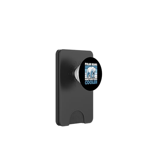 Eisbär PopSockets PopWallet für MagSafe Eisbär PopSockets PopWallet für MagSafe von Polar bear gifts for men and women