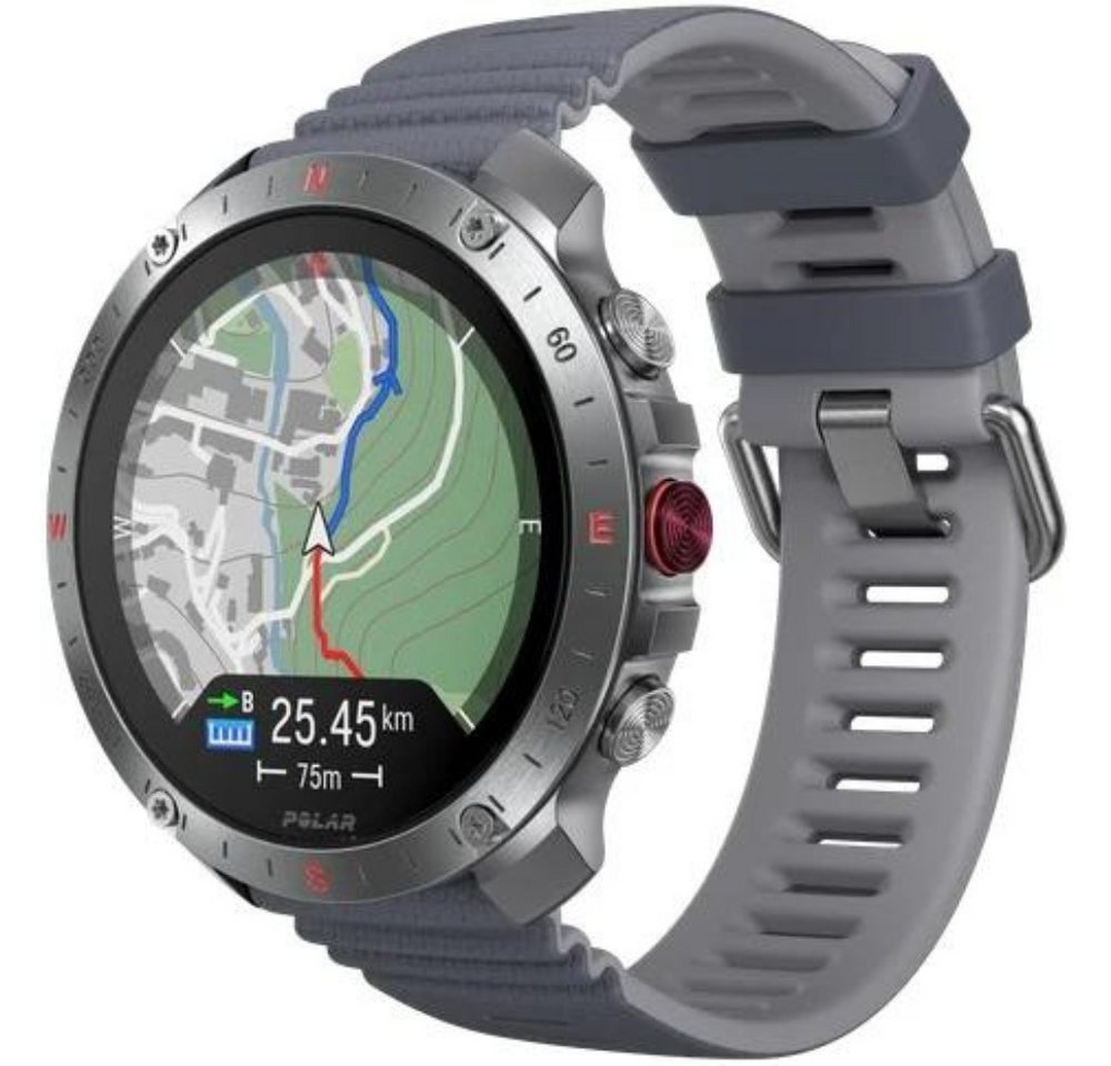 Polar Grit X2 PRO, Smartwatch, Outdoor, Trekking, GPS, Offline Smartwatch (3,05 cm/1,4 Zoll), Biosensorik, Gesundheitsfunktionen, Wasserdicht von Polar