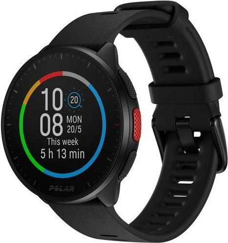 Polar Pacer - Night Black - intelligente Uhr mit Band - Night Black - Bandgröße: S/L - Anzeige 3cm (1.2) - 32MB - Bluetooth - 23 g (900102174) von Polar