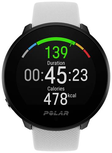 Polar Unite Pulsuhr mit integriertem Sensor 43mm Uni Weiß von Polar