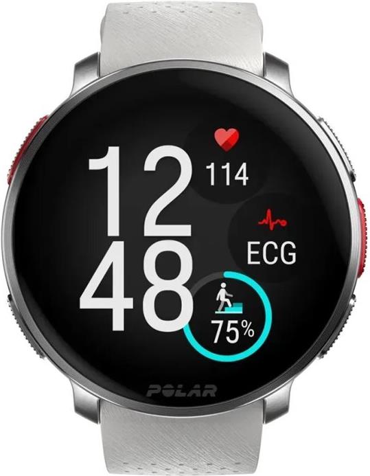Polar Vantage V3 - Aluminum - Sportuhr mit Band - Silikon - Anzeige 3.5 cm (1.39) - 32 GB - Bluetooth - 57 g - Sunrise Apricot (900108893) von Polar