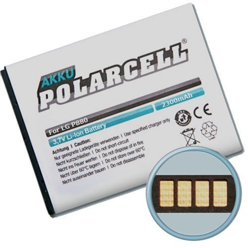 Polarcell Akku Für Optimus 4X Hd, 9, Lte 2, P769, P880 / Bl-53Qh (2200Mah / 8,36Wh) von PolarCell