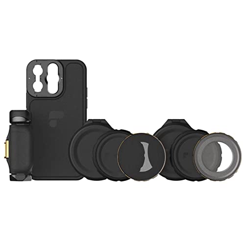 PolarPro - LiteChaser - iPhone 13 - PRO - Filmmaking Kit - Tasche - Filter - Griff - MagSafe kompatibel - Handy Fotografie/Videografie - Stromlinienförmig PolarPro - LiteChaser - iPhone 13 - PRO - Filmmaking Kit - Tasche - Filter - Griff - MagSafe kompatibel - Handy Fotografie/Videografie - Stromlinienförmig von Polar Pro