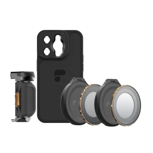 PolarPro - LiteChaser iPhone 14 Pro - Filmmaking Kit - Inkl. iPhone 14 Pro Case - LiteChaser iPhone 14 Grip - VND 3-5 Filter - CP Filter - Für Mobile Content Creators PolarPro - LiteChaser iPhone 14 Pro - Filmmaking Kit - Inkl. iPhone 14 Pro Case - LiteChaser iPhone 14 Grip - VND 3-5 Filter - CP Filter - Für Mobile Content Creators von PolarPro
