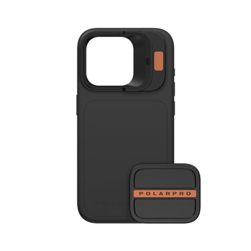PolarPro - LiteChaser iPhone 15 Pro Case inkl. Defender - Schwarz - Neu Stärkeres MagSafe - Handy Fotografie/Videografie - Stromlinienförmig von PolarPro