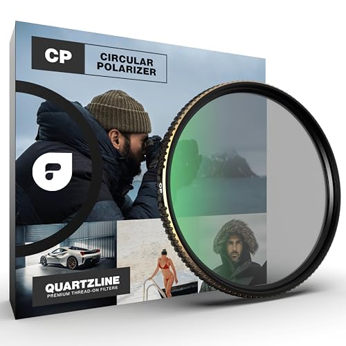 PolarPro - Quartzline CPol - 82 mm - Perfekte Farbneutralität - Messingrahmen - Kratzfeste / ölabweisende / hydrophobe Beschichtung - Cinema Series - Polarisationsfilter von PolarPro