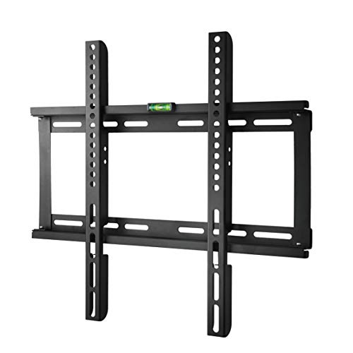 Polarduck TV Wandhalterung, TV Halterung für 23-55 Zoll (ca. 58-140 cm) Flach & Curved Fernseher oder Monitor bis zu 40kg, VESA 400 x 400, 200x 200, Schwarz von Polarduck