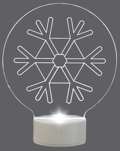 Polarlite LBA-51-008 Acryl-Figur Schneeflocke Kaltweiß LED Transparent Polarlite LBA-51-008 Acryl-Figur Schneeflocke Kaltweiß LED Transparent von Polarlite