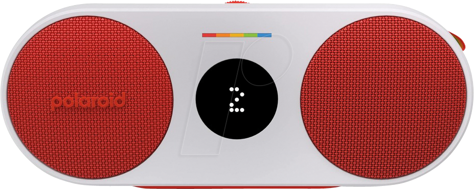 POLAROID 009086 - Bluetooth Lautsprecher, P2 Music Player, rot & weiß von Polaroid