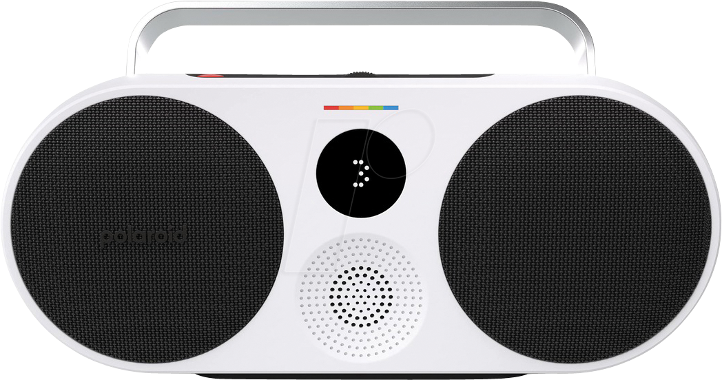POLAROID 009089 - Bluetooth Lautsprecher, P3 Music Player, schwarz & weiß von Polaroid