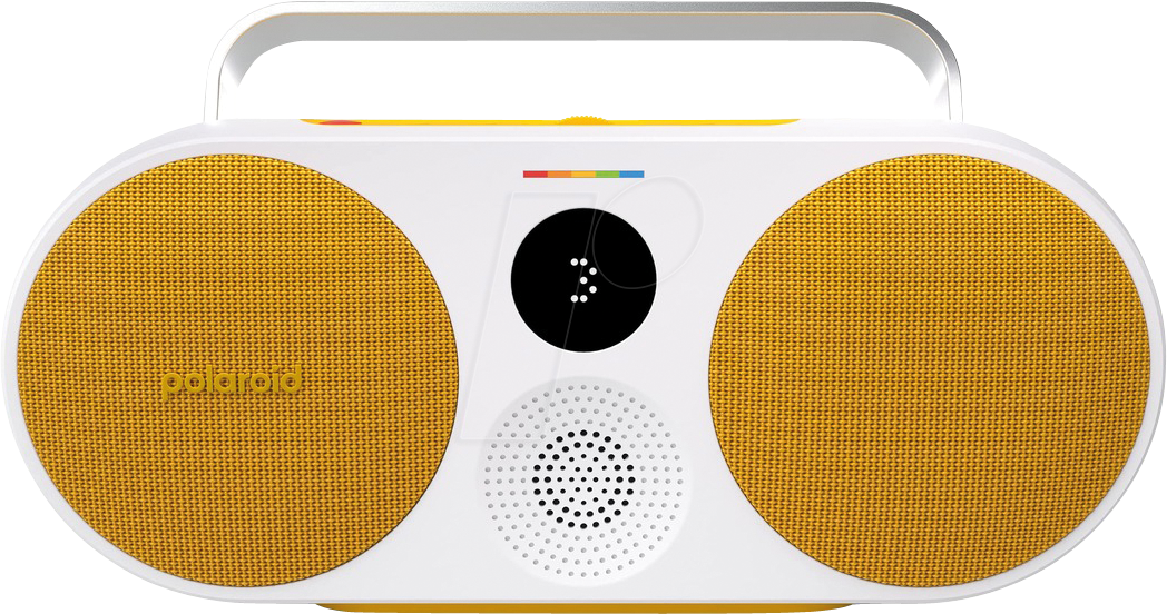 POLAROID 009090 - Bluetooth Lautsprecher, P3 Music Player, gelb & weiß von Polaroid