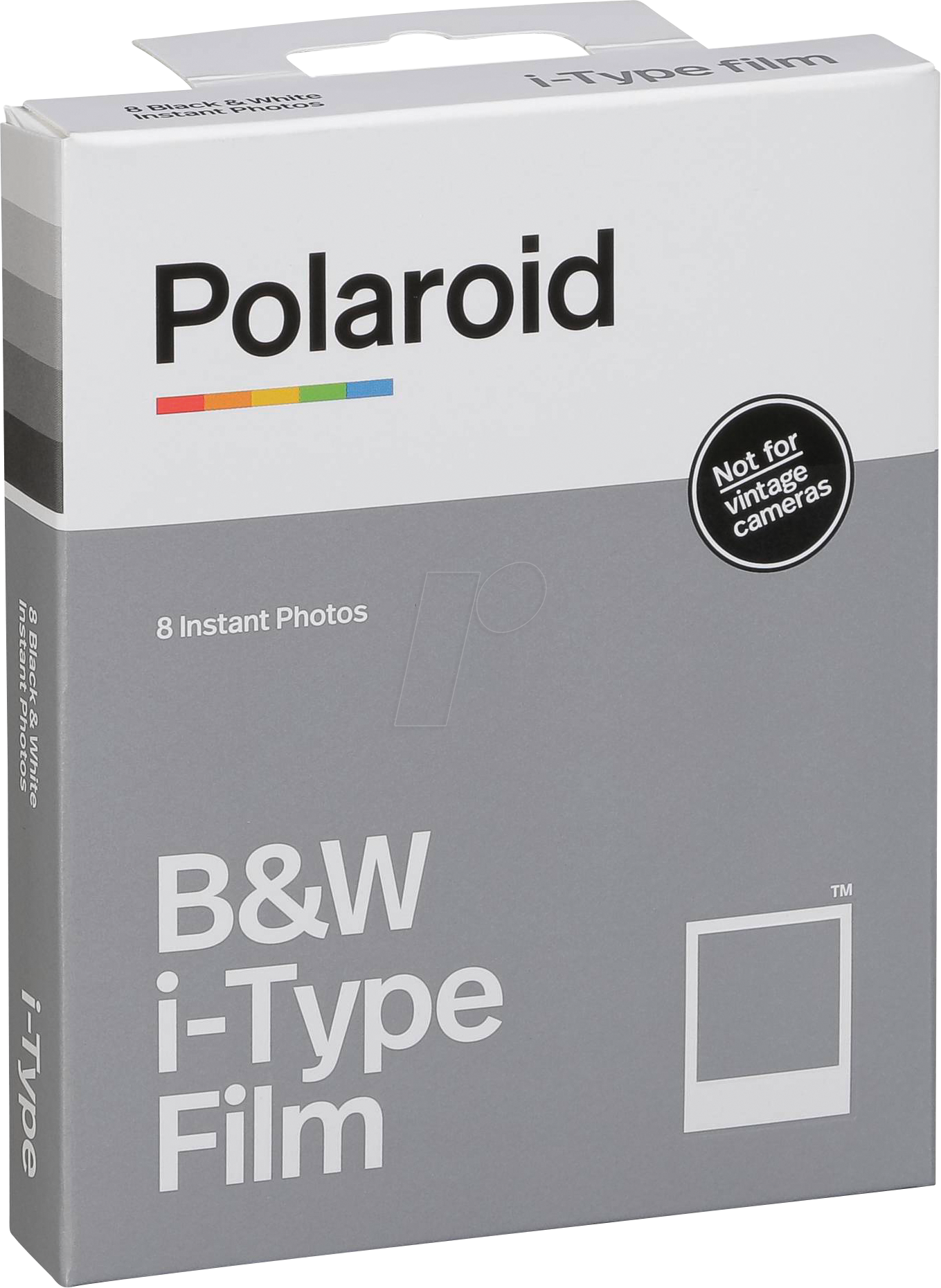 POLAROID 6001 - Film für Polaroid I-type, schwarzweiß, weißer Rahmen von Polaroid