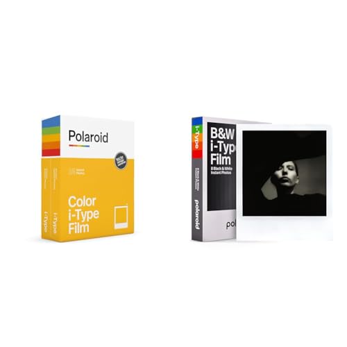 Polaroid – 6009 – Sofortbild-Farbfilm Typ I – Einzelpackung – 16 Fotos & Polaroid B&W Film für i-Type - 6001 von Polaroid