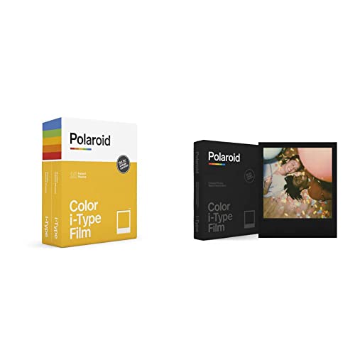 Polaroid – 6009 – Sofortbild-Farbfilm Typ I – Einzelpackung – 16 Fotos & Polaroid Color Film für i-Type - Black Frame Edition - 6019 von Polaroid
