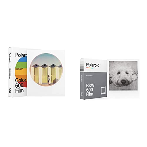 Polaroid - 6021 - Color Film for 600 – Round Frame & 6003 - Sofortbildfilm Schwarz und Weiß fûr 600 und i-Type von Polaroid