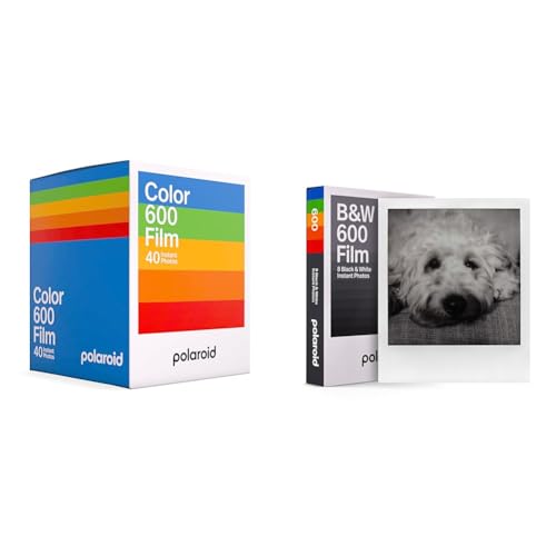Polaroid Color Film für 600 - x40 Film Pack - 6013 & Polaroid B&W Film für 600-6003 von Polaroid