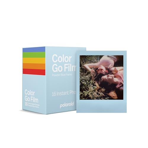Polaroid Farbfilm für Go, puderblauer Rahmen, nur kompatibel mit Polaroid Go-Kamera, 16 Fotos (6376) von Polaroid