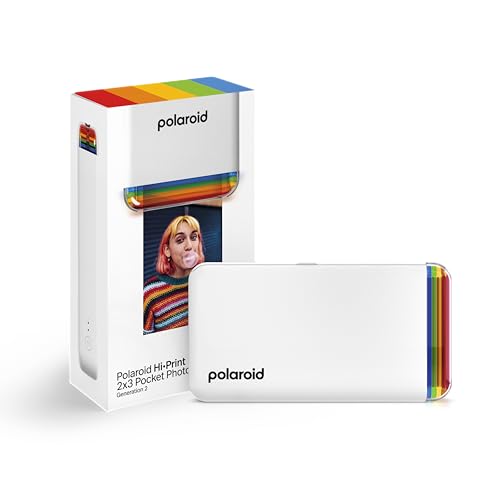 Polaroid Hi-Print - 2nd Generation - Bluetooth-verbundener 2x3 Pocket Photo- und Dye-Sub-Drucker - Weiß Polaroid Hi-Print - 2nd Generation - Bluetooth-verbundener 2x3 Pocket Photo- und Dye-Sub-Drucker - Weiß von Polaroid