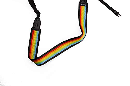 Polaroid Kameragurt Flach – Rainbow Black von Polaroid