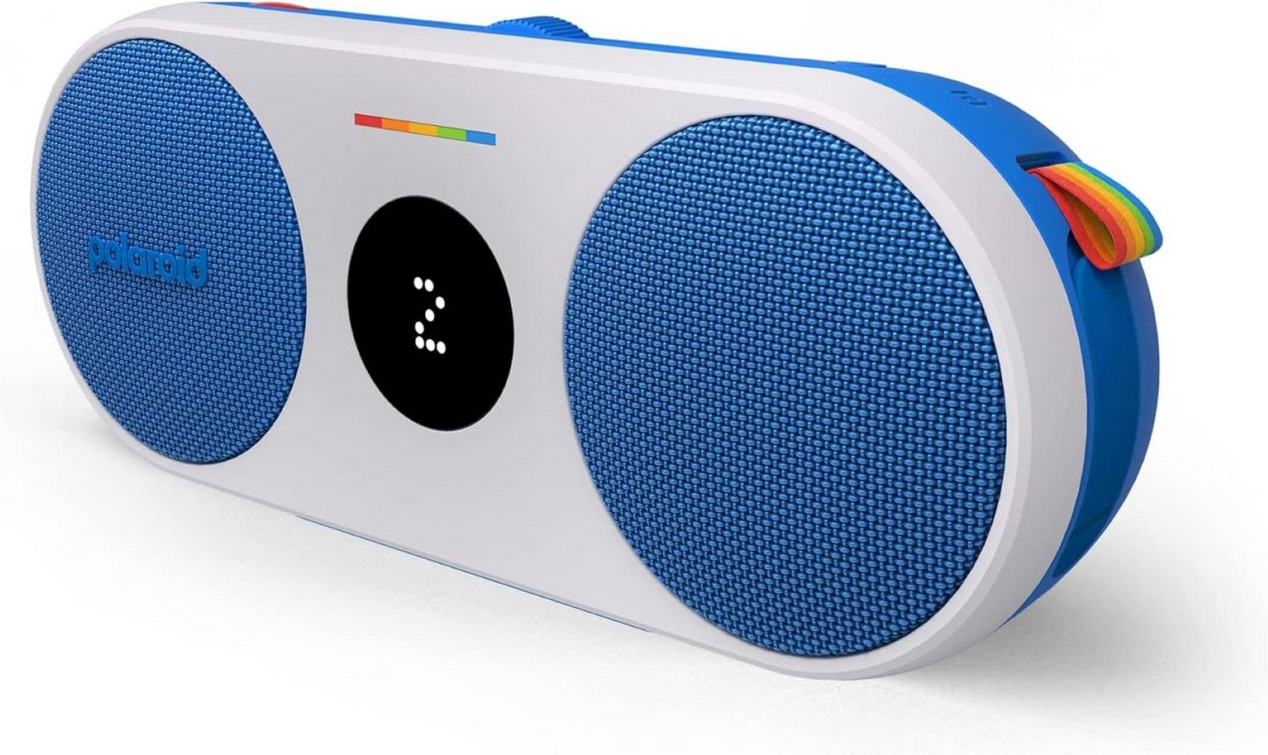 Polaroid Music Player 2, Blau & Weiß, Wireless Bluetooth Speaker Bluetooth-Speaker von Polaroid